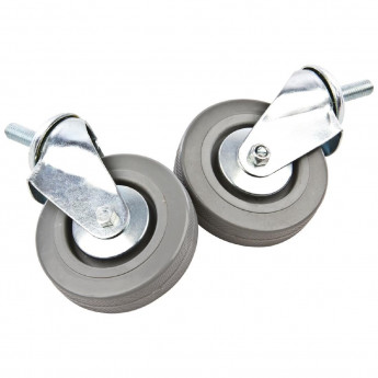 Vogue Castors for Stainless Steel Trolleys (Pack of 2) - Click to Enlarge