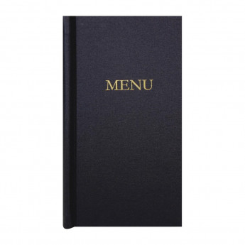 Slip Grip Menu Covers 2/3 Width A4 Size Black - Click to Enlarge