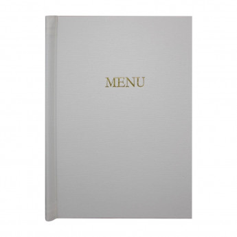 Slip Grip Menu Covers A4 Size White - Click to Enlarge