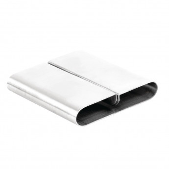 Olympia Curved Stainless Steel Menu Card Holder - Click to Enlarge