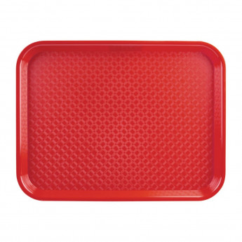 Olympia Kristallon Polypropylene Fast Food Tray Red - Click to Enlarge