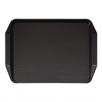 Cambro Polypropylene Handled Fast Food Tray Black 430mm - Click to Enlarge