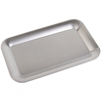 APS Stainless Steel Rectangular Service Tray 215mm - Click to Enlarge
