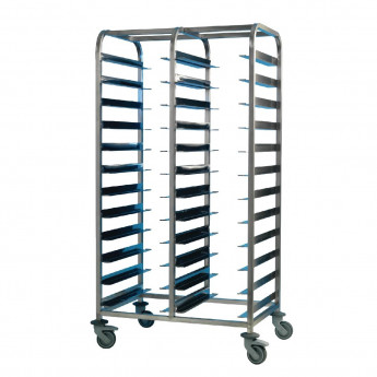 EAIS Stainless Steel Clearing Trolley 24 Shelves - Click to Enlarge