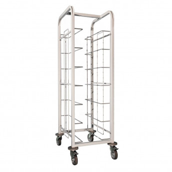 Craven Steel Tray Clearing Trolley 7 Shelves - Click to Enlarge