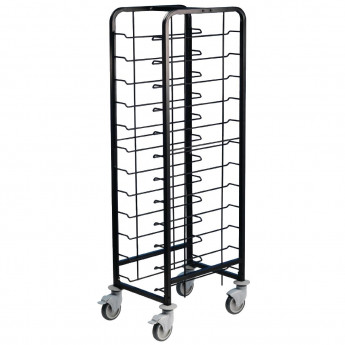 EAIS Powder Coated Enamel Clearing Trolley 12 Shelves - Click to Enlarge