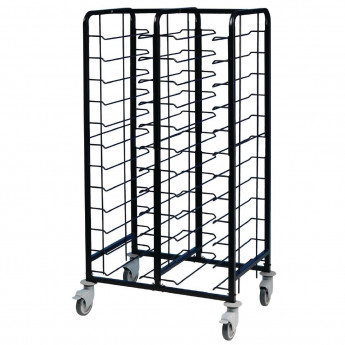 EAIS Powder Coated Enamel Clearing Trolley 24 Shelves - Click to Enlarge