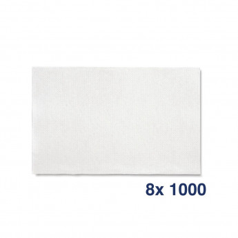 Tork Xpressnap Extra Soft Dispenser Napkin White 2Ply 1/2 Fold (Pack of 8x1000) - Click to Enlarge