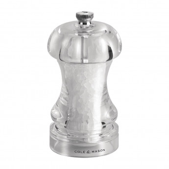 Cole & Mason Acrylic Salt Mill Capstan 4.5in - Click to Enlarge