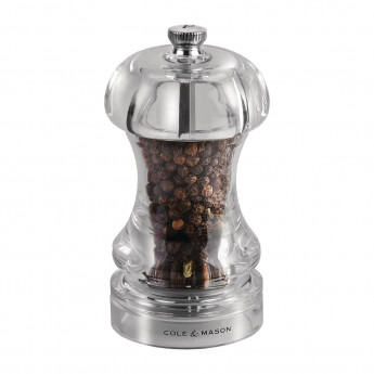 Cole & Mason Acrylic Pepper Mill Capstan 4.5in - Click to Enlarge
