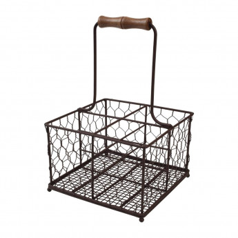 T&G Provence Wire Condiment Holder Brown - Click to Enlarge