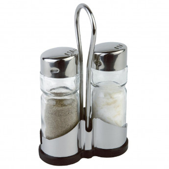 Salt and Pepper Cruet Set and Stand - Click to Enlarge
