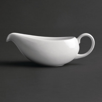 Royal Porcelain Classic White Gravy Boat 380ml (Pack of 2) - Click to Enlarge