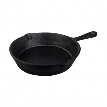 Tramontina Pre-Seasoned Cast Iron Skillet Pan 200mm 900ml - Click to Enlarge