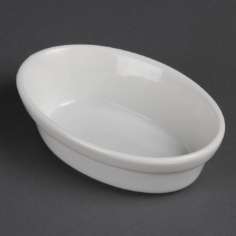 Olympia Whiteware Oval Pie Bowls 145mm (Pack of 6) - Click to Enlarge