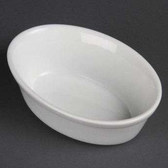 Olympia Whiteware Oval Pie Bowls 161mm (Pack of 6) - Click to Enlarge