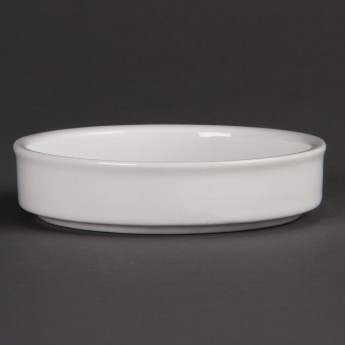 Olympia Mediterranean Stackable Dishes White 102mm (Pack of 6) - Click to Enlarge