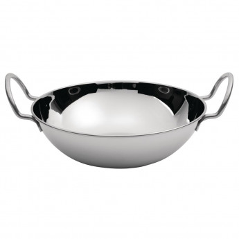 Flat Bottomed Small Balti Serving Dish - Click to Enlarge