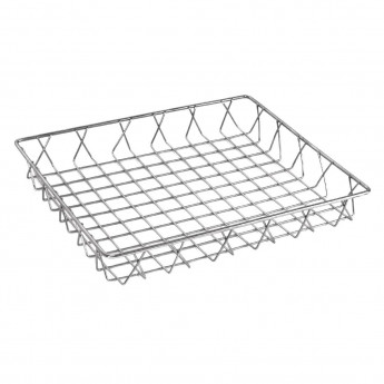 Olympia St/St Wire Display Basket 350 x 300 x 50mm - Click to Enlarge