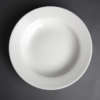 Olympia Linear Pasta Plates 230mm (Pack of 12) - Click to Enlarge