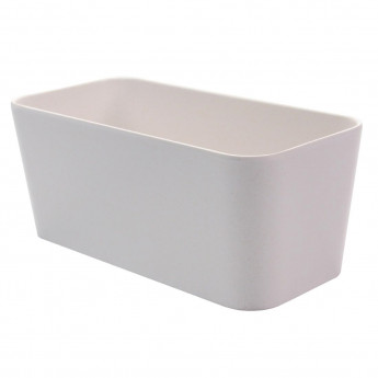 Creative Tokyo Melamine Medium Bento Box Insert White 169x83x70mm (Pack of 6) - Click to Enlarge