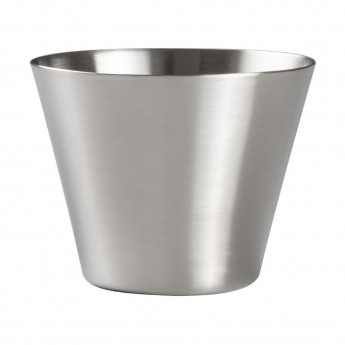 Steelite Creations Metal Satin Fry Cup 340ml (Pack of 48) - Click to Enlarge