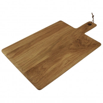 Olympia Oak Wood Handled Wooden Board Large 350mm - Click to Enlarge