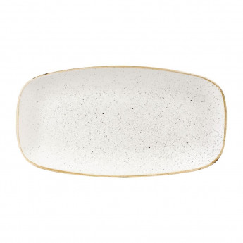 Churchill Stonecast Rectangular Plates Barley White 127 x 269mm - Click to Enlarge