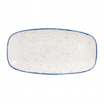 Churchill Stonecast Hints Rectangular Plates Indigo Blue 298mm (Pack of 12) - Click to Enlarge
