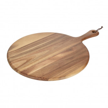 Olympia Acacia Wood Round Pizza Paddle Board 355mm - Click to Enlarge