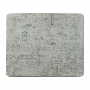 Steelite Concrete Rectangular Melamine Platters GN 1/2 (Pack of 3) - Click to Enlarge