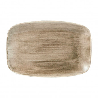 Churchill Stonecast Patina Oblong Plates Antique Taupe 305x198mm (Pack of 6) - Click to Enlarge