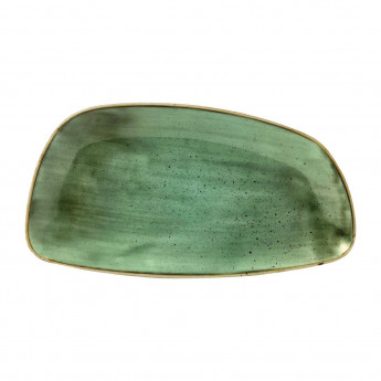 Churchill Stonecast Oval Plates Samphire Green 349x171mm (Pack of 6) - Click to Enlarge
