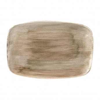 Churchill Stonecast Patina Antique Taupe Oblong Chefs Plate 343mm (Pack of 6) - Click to Enlarge
