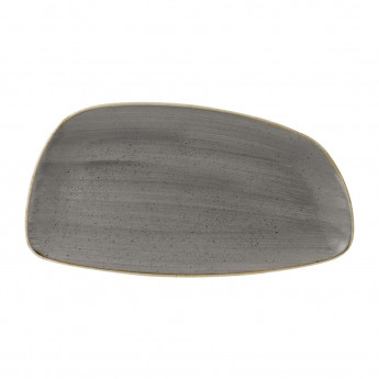Churchill Stonecast Oval Plates Grey 349x171mm (Pack of 6) - Click to Enlarge