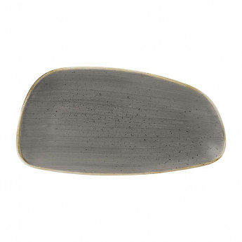 Churchill Stonecast Oval Plates Grey 300x146mm (Pack of 12) - Click to Enlarge