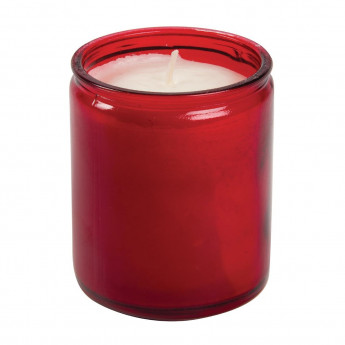 Starlight Jar Candle Red (Pack of 8) - Click to Enlarge