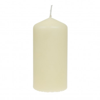 Bolsius Tall Pillar Candles Ivory 120mm (Pack of 12) - Click to Enlarge