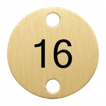 Olympia Table Numbers Bronze (16-20) - Click to Enlarge