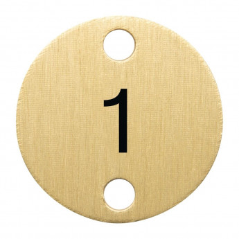 Olympia Table Numbers Bronze (1-5) - Click to Enlarge
