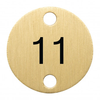 Olympia Table Numbers Bronze (11-15) - Click to Enlarge
