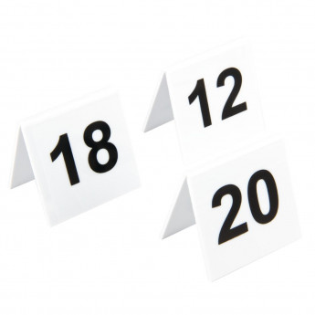 Plastic Table Numbers 11-20 - Click to Enlarge