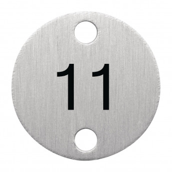 Olympia Table Numbers Silver (11-15) - Click to Enlarge