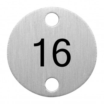 Olympia Table Numbers Silver (16-20) - Click to Enlarge
