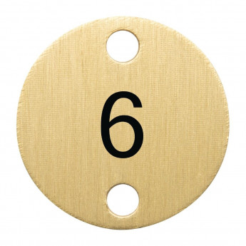 Olympia Table Numbers Bronze (6-10) - Click to Enlarge