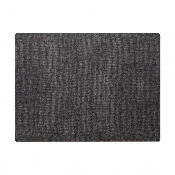 Steelite Modern Twist Silicone Placemat Black Grey 305x400mm (Pack of 12) - Click to Enlarge