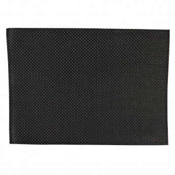 APS PVC Placemat Black (Pack of 6) - Click to Enlarge