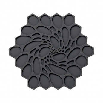 Steelite Modern Twist Trivet Graphite Hive 178mm (Pack of 6) - Click to Enlarge