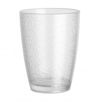 Olympia Kristallon Polycarbonate Tumbler Pebbled Clear 275ml (Pack of 6) - Click to Enlarge