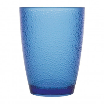 Olympia Kristallon Polycarbonate Tumbler Pebbled Blue 275ml (Pack of 6) - Click to Enlarge